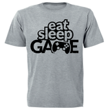 Eat, Sleep, Game Kids Printed T-shirts
