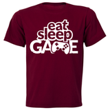 Eat, Sleep, Game Kids Printed T-shirts