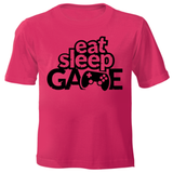 Eat, Sleep, Game Kids Printed T-shirts