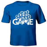 Eat, Sleep, Game Kids Printed T-shirts