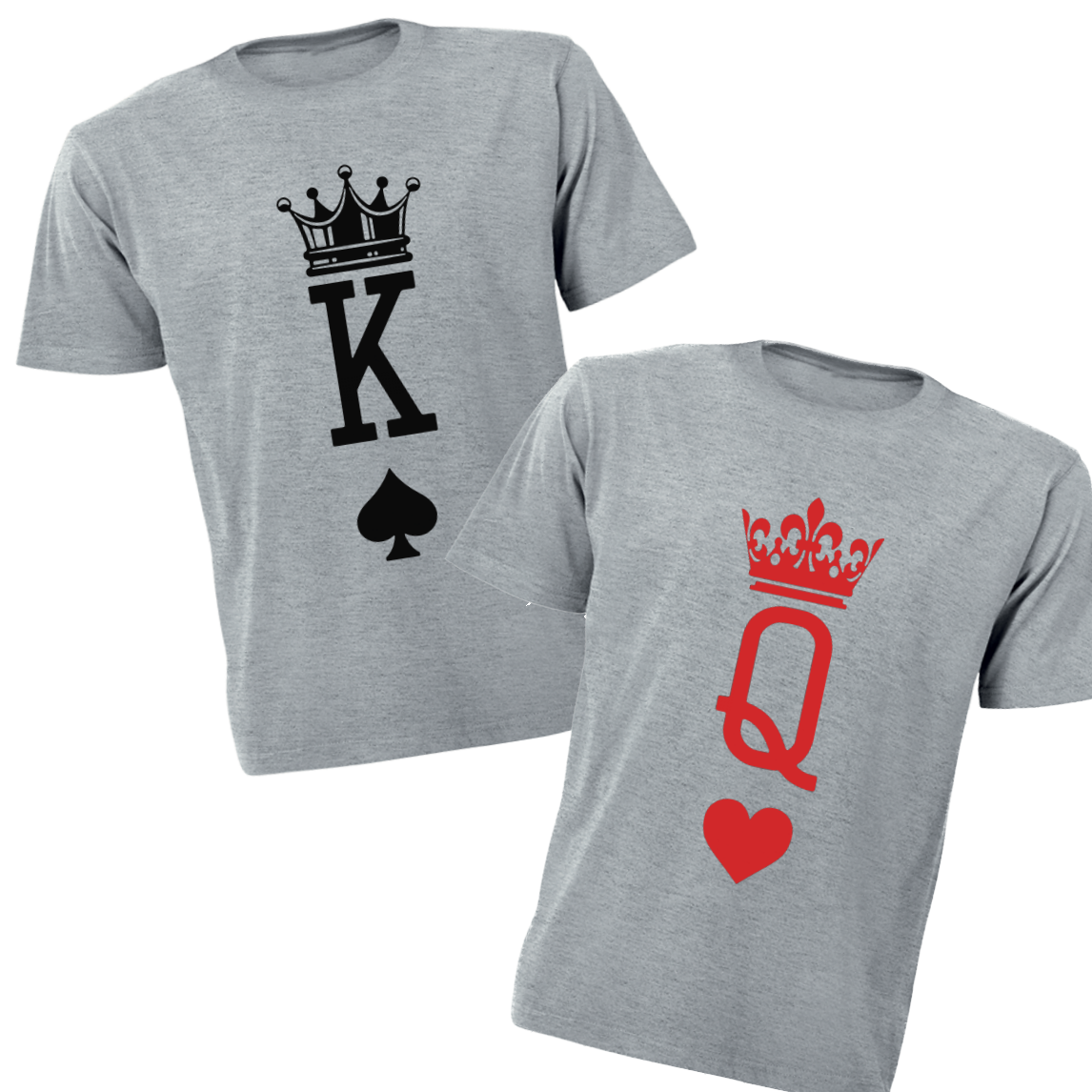 King and queen couple t shirts online