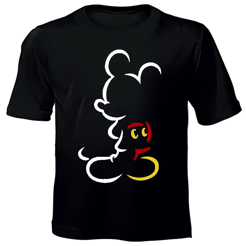 mickey mouse black shirt