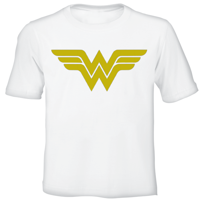 Wonder Woman Unisex Adult Logo T Shirt White XL