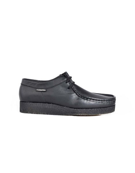 Mens Grasshoppers, Leather Denver, Casual Black Moccasins