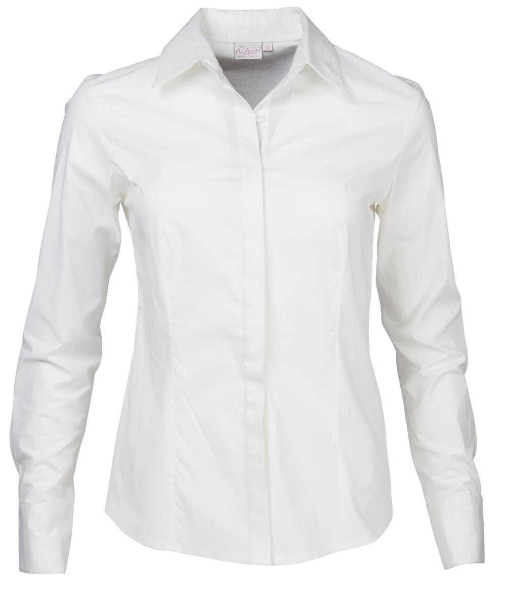 SALE - Rolando - K213 Ladies Stretch Poplin Savannah L/S Blouse
