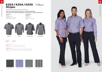 Rolando - K204 Ladies Stripe 3/4 Sleeve Wendy Blouse