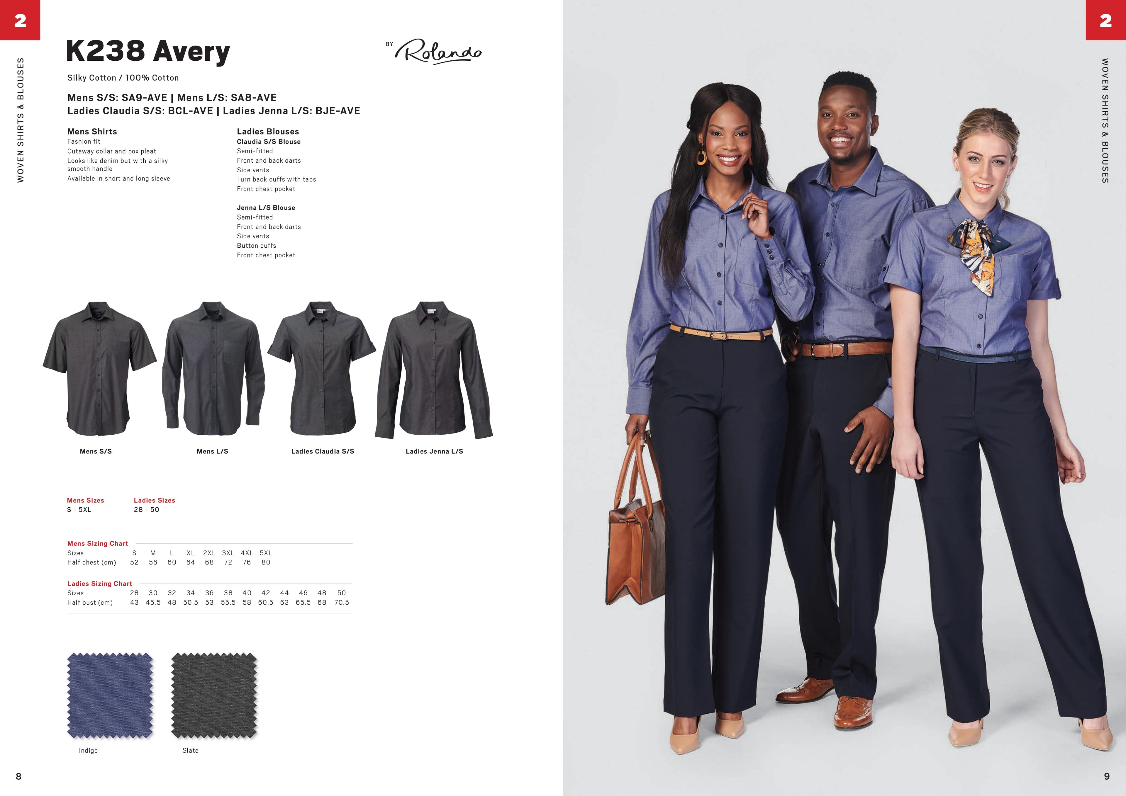 Mens Avery K238 L/S Shirt