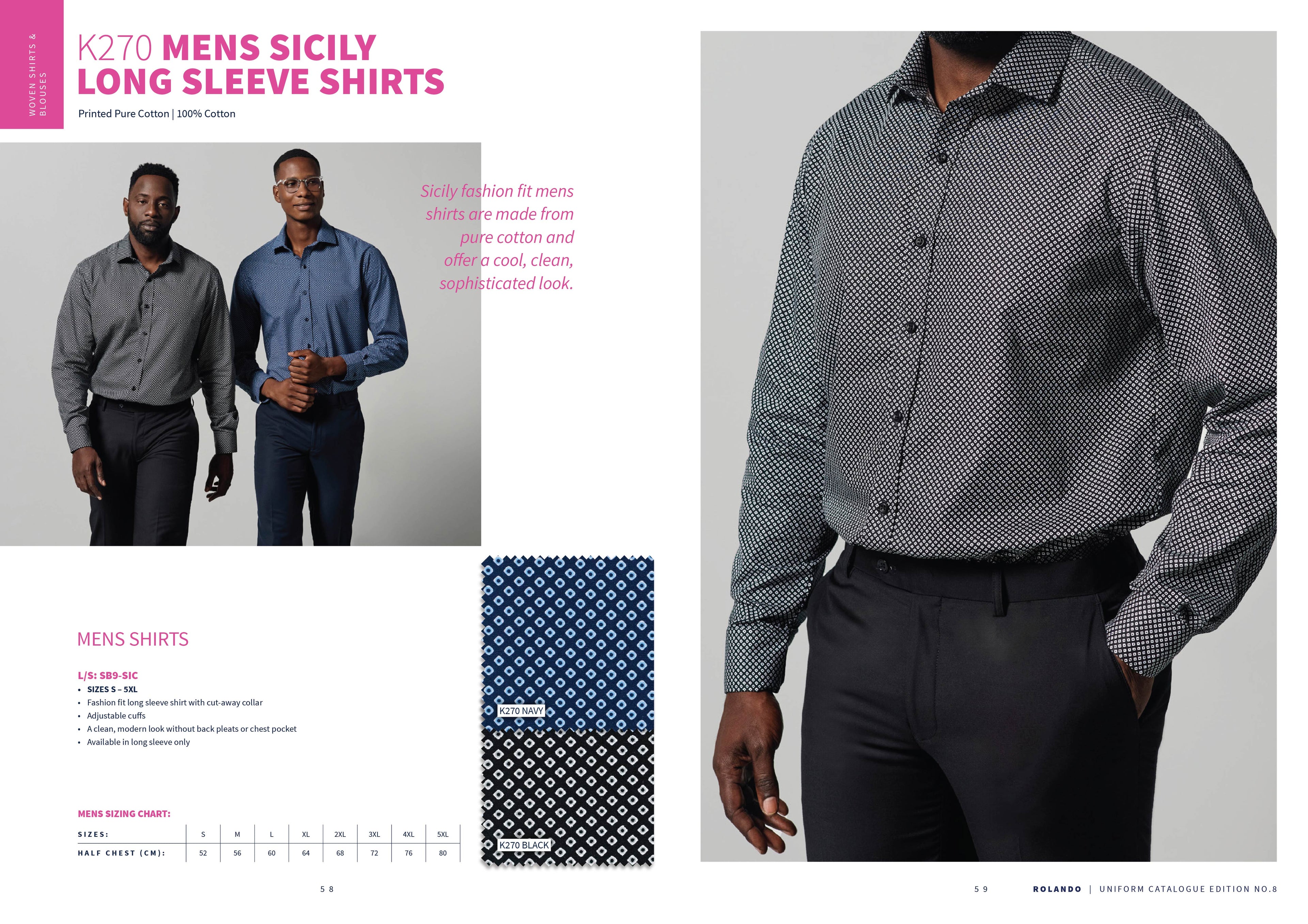 Rolando - Mens Sicily K270 L/S Shirt