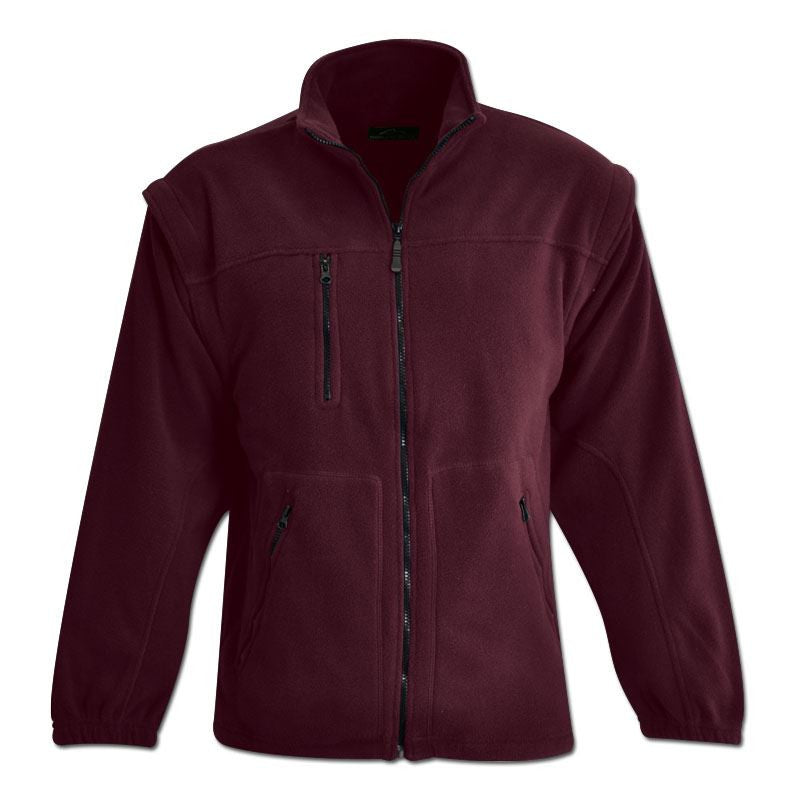 Polar Fleece Jacket Maroon