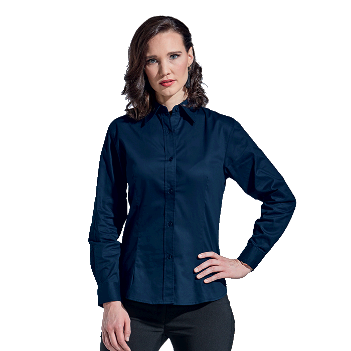 Barron - Ladies Brushed Cotton Twill Blouse L/S Shirt