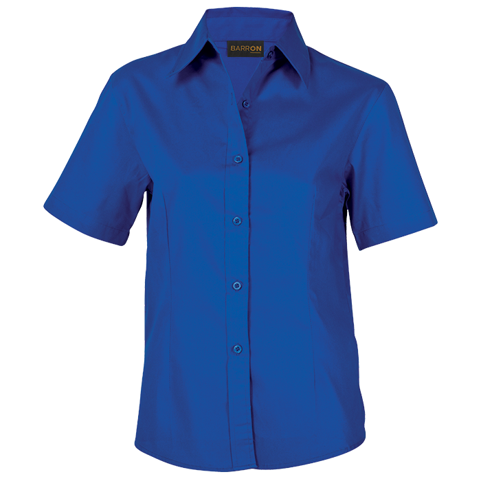 Barron - Ladies Brushed Cotton Twill Blouse Short Sleeve