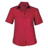 Barron - Ladies Brushed Cotton Twill Blouse Short Sleeve