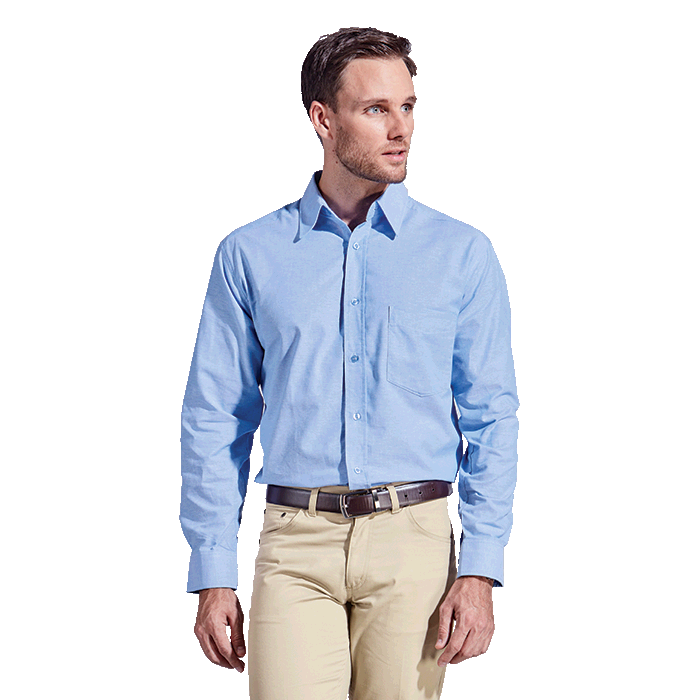 Barron - Mens Oxford Lounge L/S Shirt