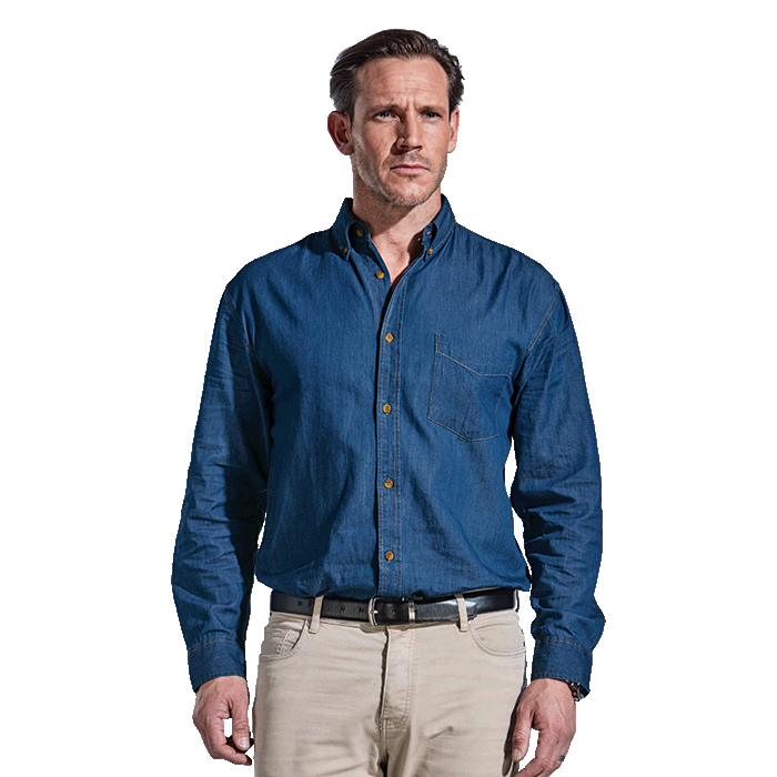 Barron - Mens Denver Denim L/S Shirt
