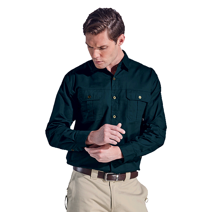 Barron - Mens L/S Bush Shirt
