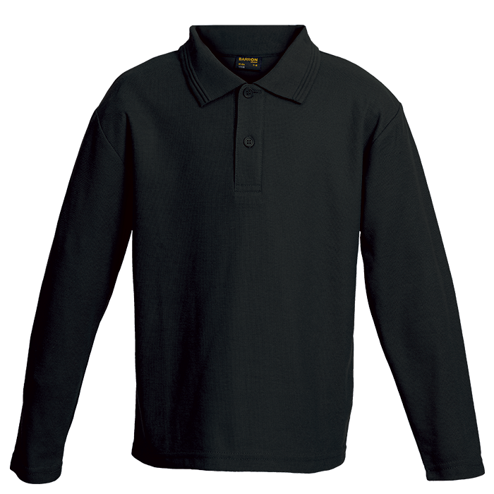 Kiddies 175g Pique Knit L/S Golfer