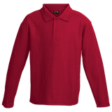 Kiddies 175g Pique Knit L/S Golfer