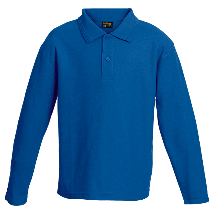 Kiddies 175g Pique Knit L/S Golfer