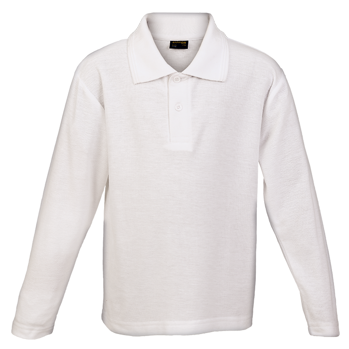 Kiddies 175g Pique Knit L/S Golfer