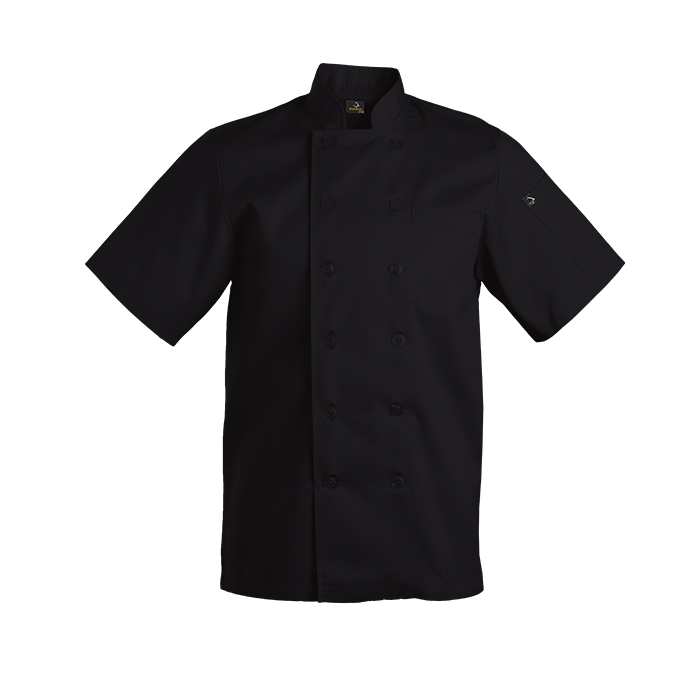 Short Sleeve black chef jacket