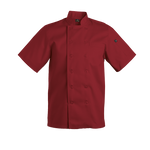 Red short sleeve chef jacket