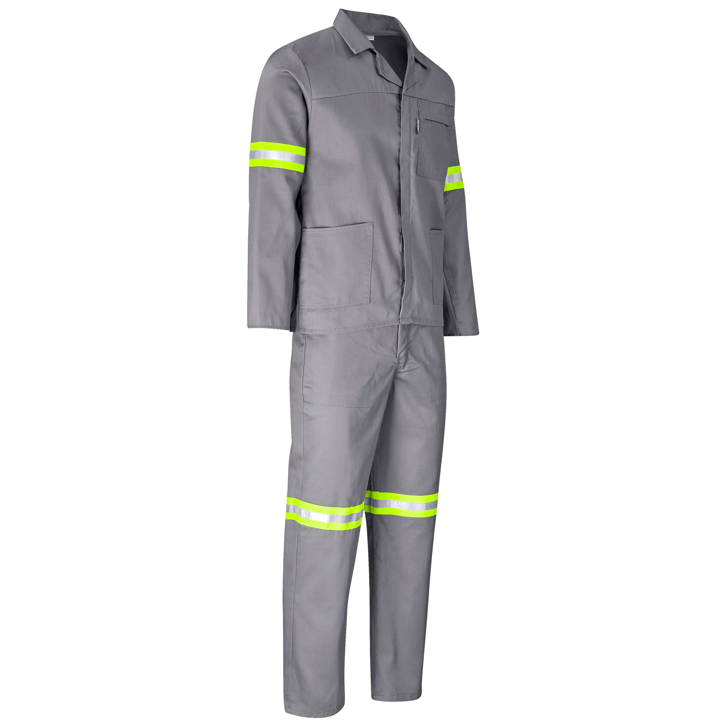 Trade Polycotton Conti Suit - Reflective Arms & Legs - Yellow Tape