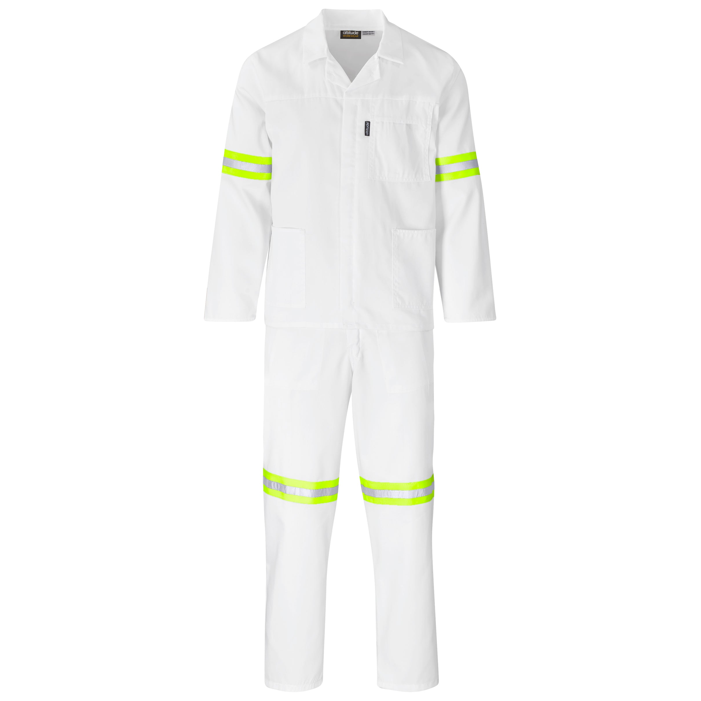 Trade Polycotton Conti Suit - Reflective Arms & Legs - Yellow Tape