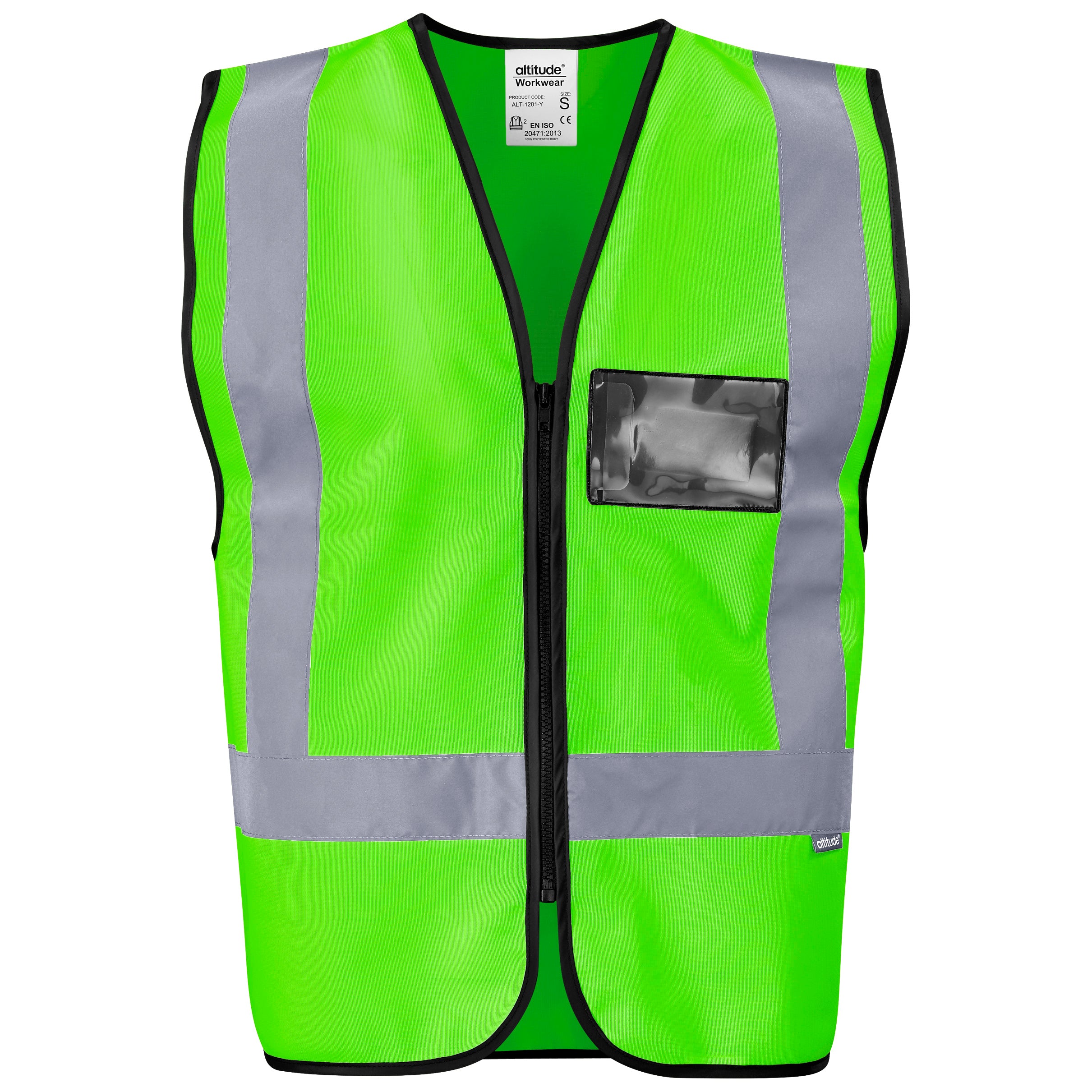 Direction Hi-Viz Reflective Full Zip Vest