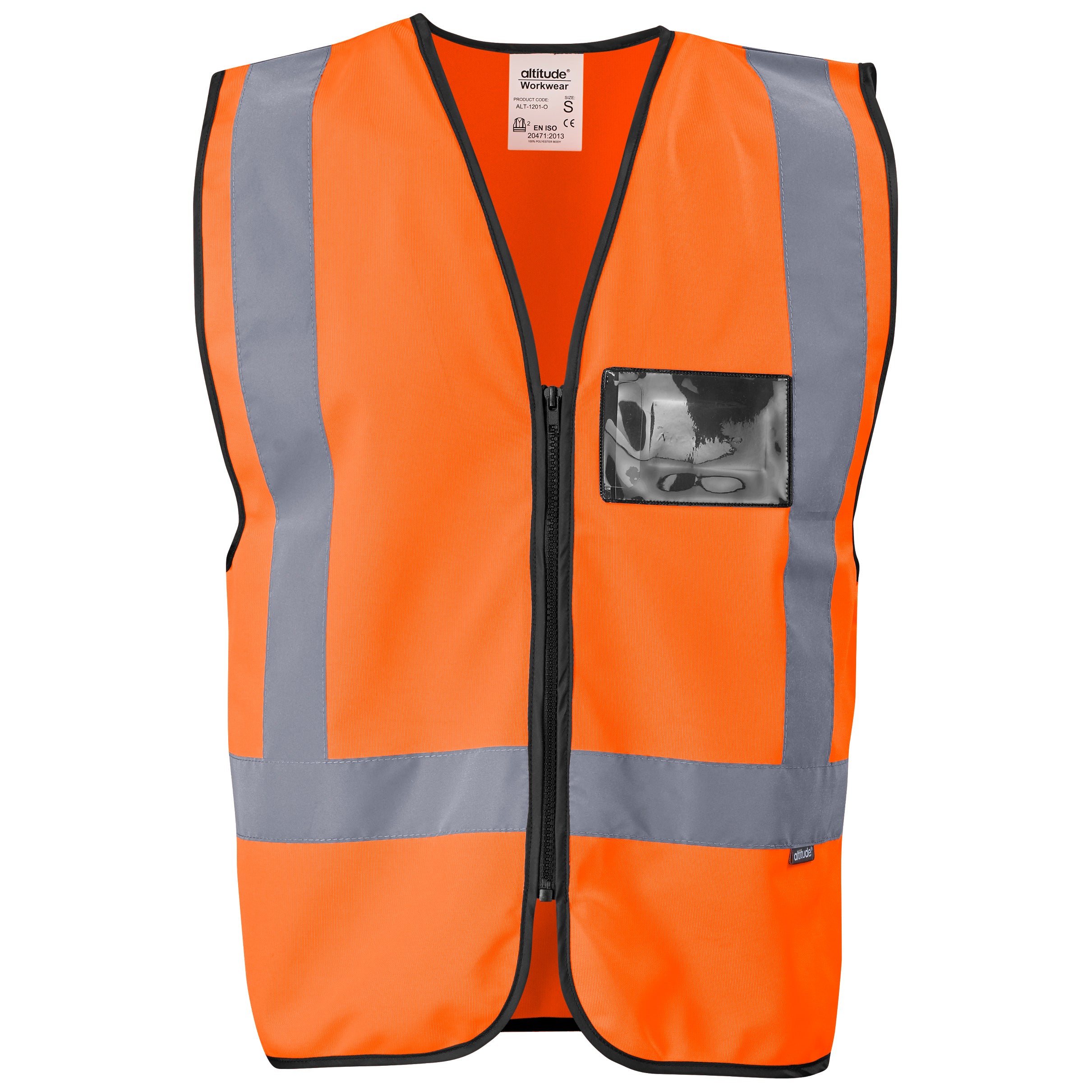 Direction Hi-Viz Reflective Full Zip Vest