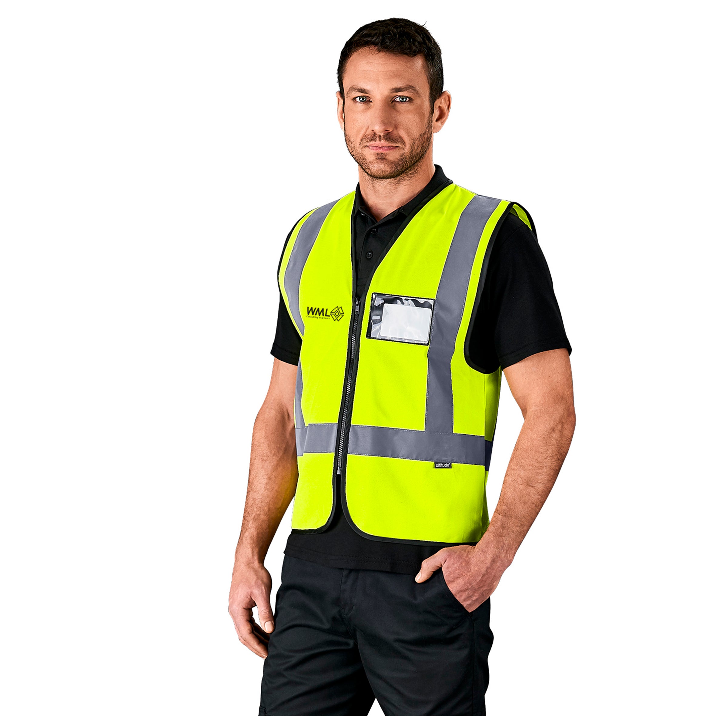 Direction Hi-Viz Reflective Full Zip Vest