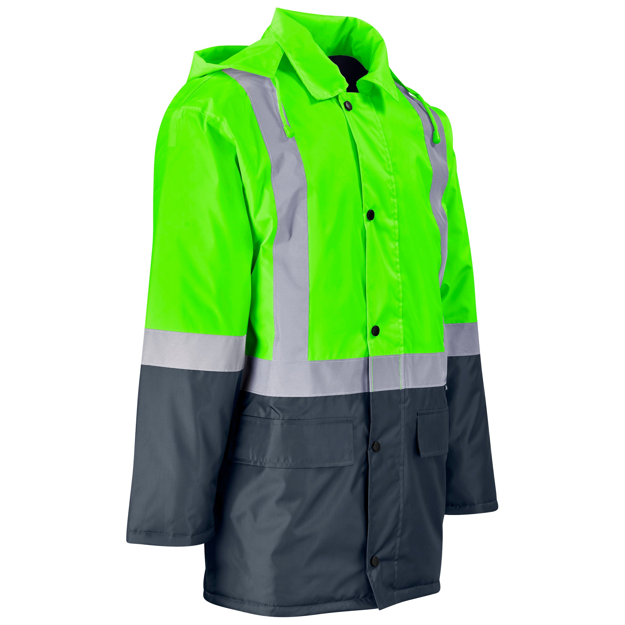 Hazard Padded Two-Tone Hi-Viz Reflective Jacket