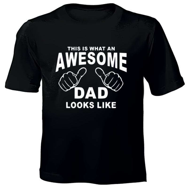 Awesome Dad - Printed T-Shirt