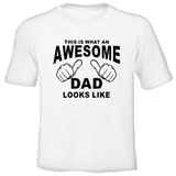 Awesome Dad - Printed T-Shirt