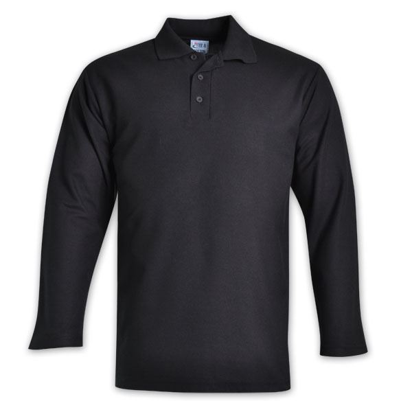 TEE&COTTON - Mens Long Sleeve Pique Knit Polo