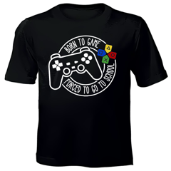 Born to Game Kids Printed T-shirts
