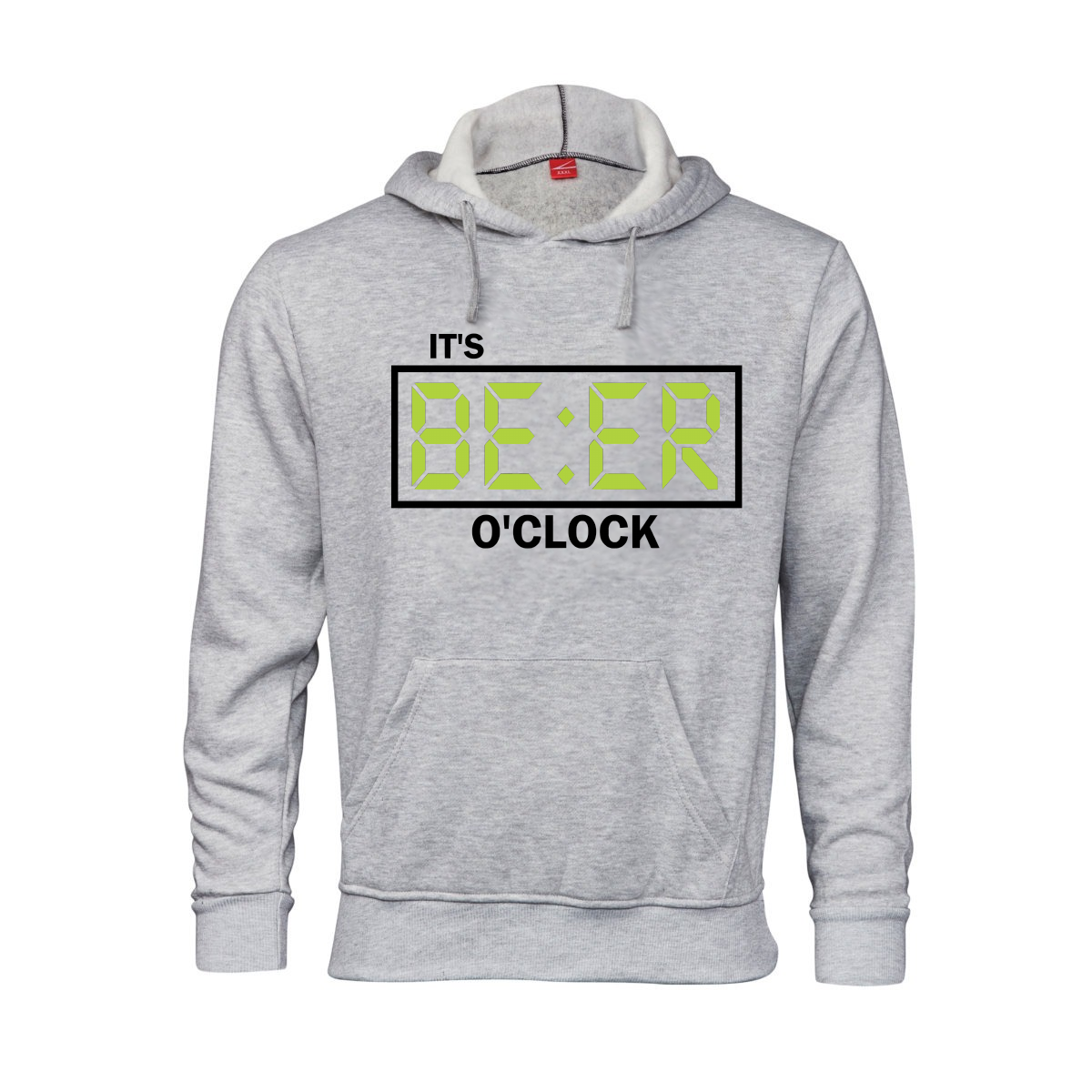 Beer o'clock Printed Hoodie