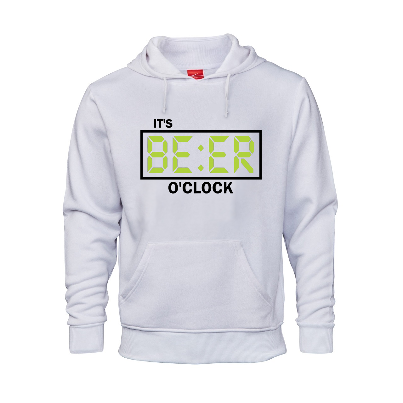 Beer o'clock Printed Hoodie