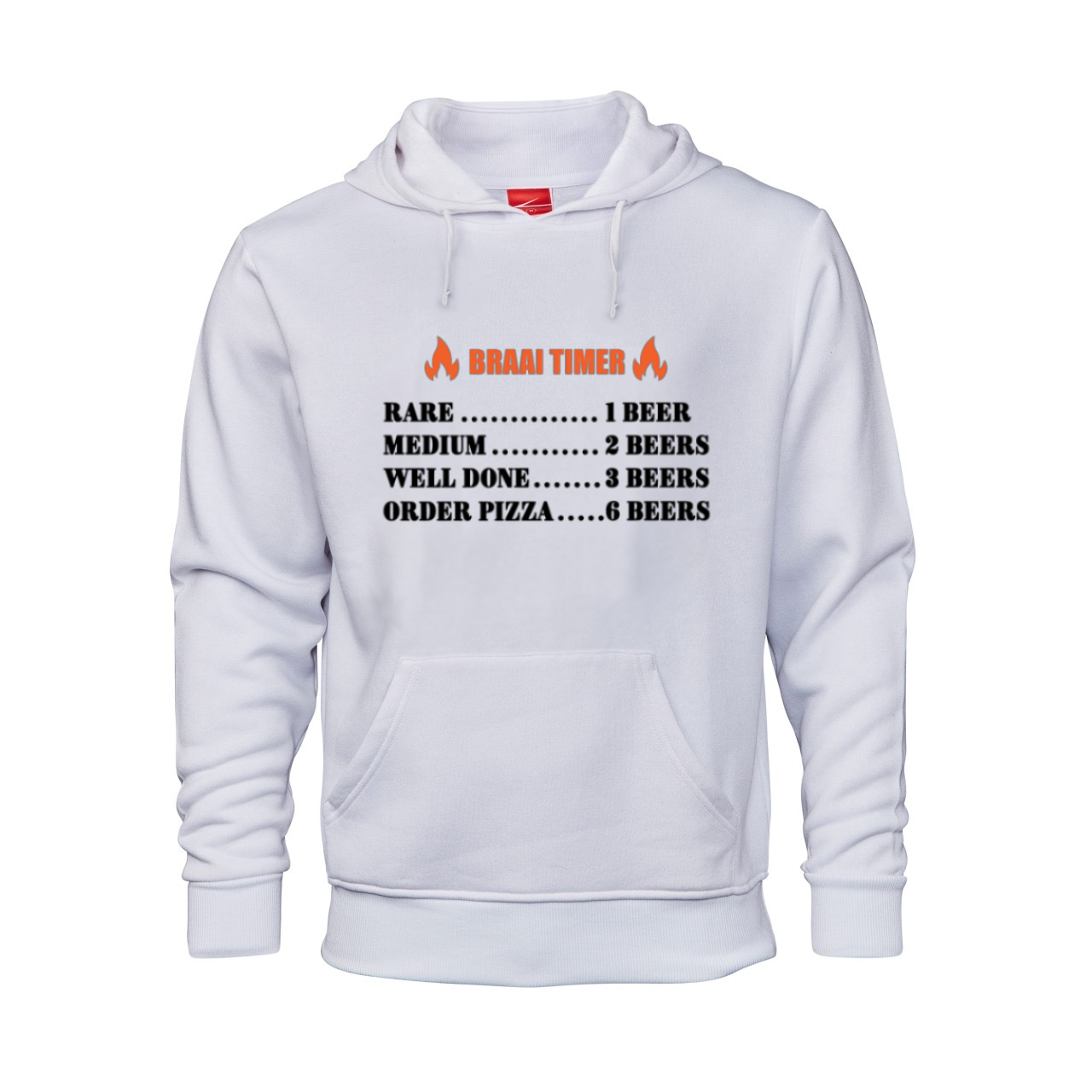 Braai Timer Printed Hoodie