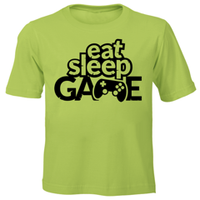 Eat, Sleep, Game Kids Printed T-shirts