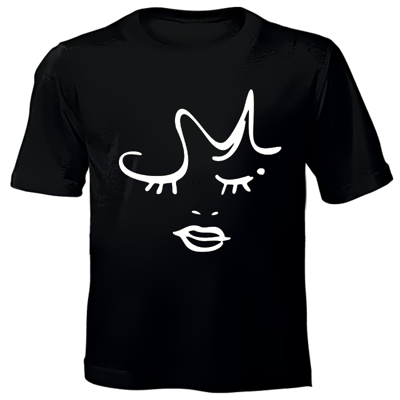 Fanciful Designs - Face Printed T-Shirt
