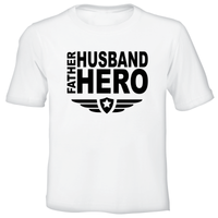 Father Husband Hero - Printed T-Shirt