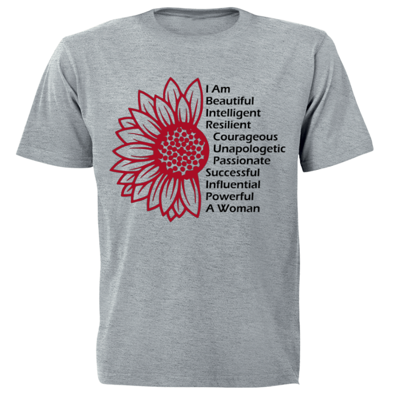 Fanciful Designs - I AM Sunflower Printed T-Shirt