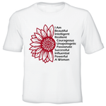 Fanciful Designs - I AM Sunflower Printed T-Shirt