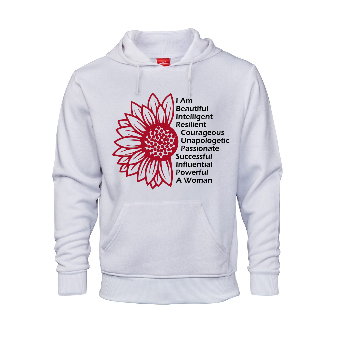 Fanciful Designs - I AM Sunflower Printed Hoodie