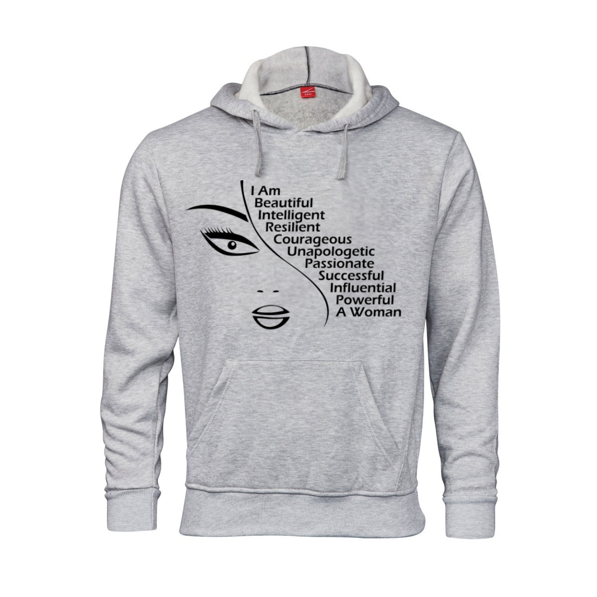 Fanciful Designs - I am Woman Printed Hoodie