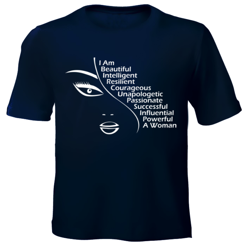 Fanciful Designs - I AM Woman Printed T-Shirt