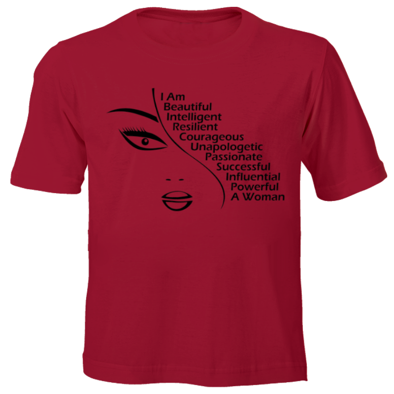 Fanciful Designs - I AM Woman Printed T-Shirt