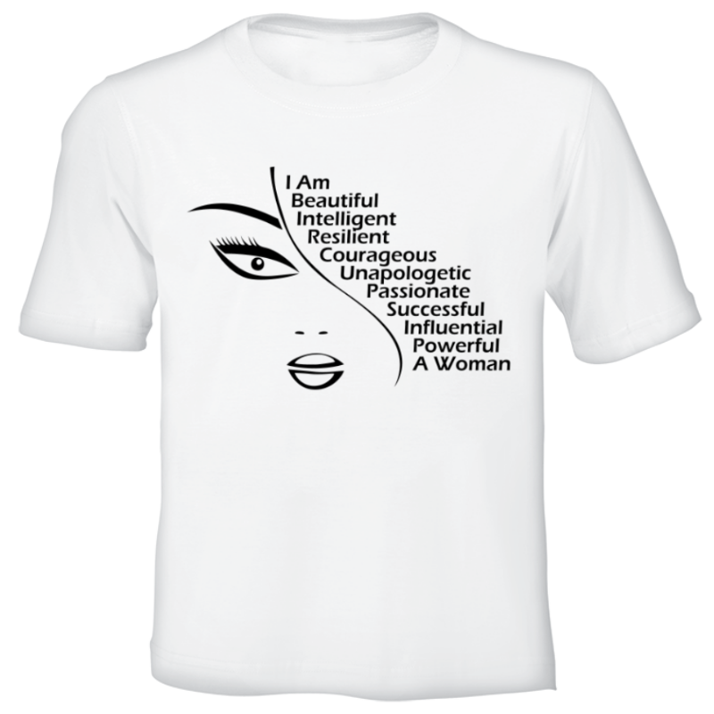 Fanciful Designs - I AM Woman Printed T-Shirt