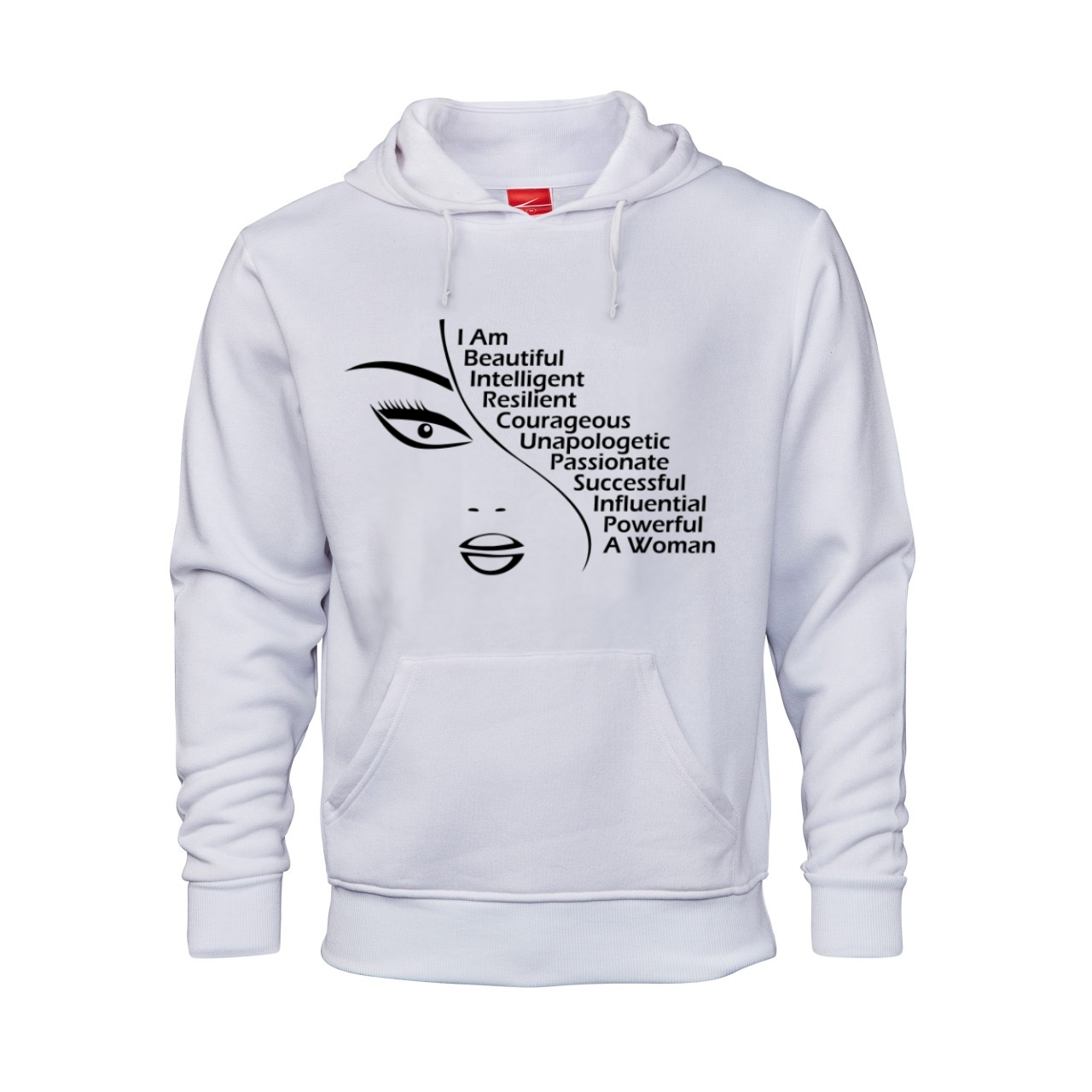 Fanciful Designs - I am Woman Printed Hoodie
