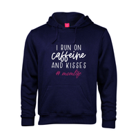 Printed Hoodie - Caffeine and Kisses